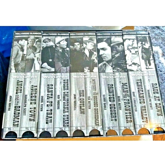 Hollywood Classics Collectors Choice The Westerns Set VHS 10 Tape Set - Picture 1 of 6